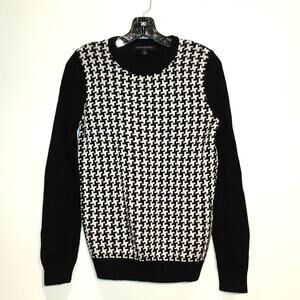 Banana Republic black white houndstooth sweater - xs
